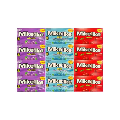 Variety Pack Mike and Ike Chewy Fruity Candy 12 Pack miniatura 2