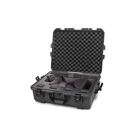 Nanuk DJI Drone Waterproof Hard Case with Custom Foam Insert for DJI Phantom 4/ Phantom 4 Pro (Pro+) / Advanced (Advanced+) & Phantom 3 - Graphite