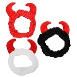 Alipis 3 pièces Bandeaux Cheveux Femme Bandeau Spa Doux Corne de Buffle Fluffy Pour Lavag...