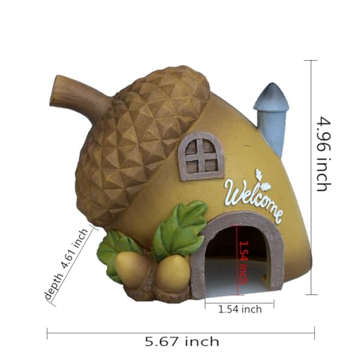 Aquarium-Fish-Tank-Decoration-Fruit-Series-Cave-Fish-Tank-Landscape-Small-Fish-Tank-Shelter-Small-Fish-House-Acorn-House-Hamster-Cave-Lizard-Cave-Small-Reptile-Ornament-Cave-House