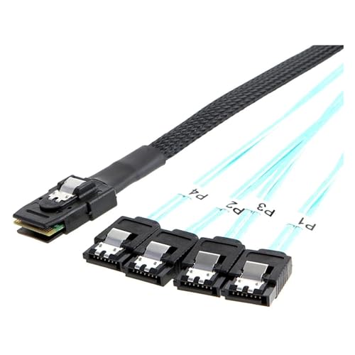 Cable S-AS 36Pin a 4 SATA 7Pin, 1 metro miniatura 2