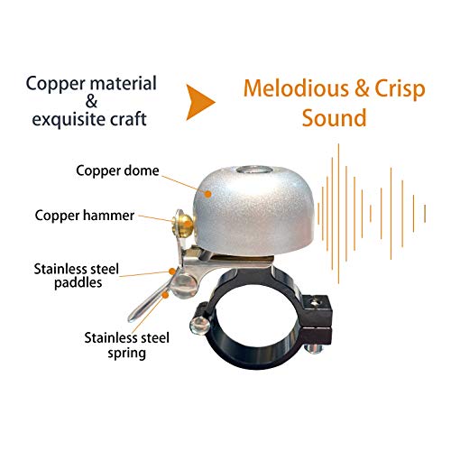 Zotemo BRABELL Brass Bike Bell Pro, All Metal Body thumb #2