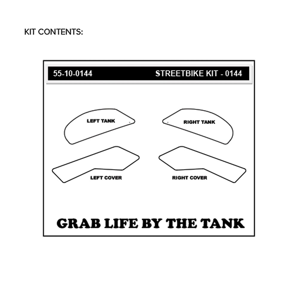 Stompgrip Motorrad Tankpad Icon transparent passt für Kawasaki Z900 2017-2026 | Tankaufkleber | Tankschutz