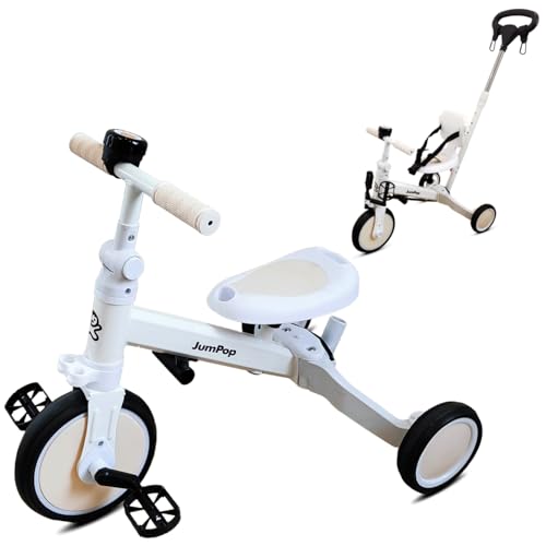 JumPop® Evolutionäres Dreirad 5-in-1 + Klingel mit Aufklebern + 2...