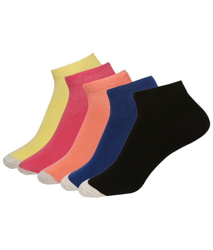 vip feelings Feelings® Solid Ankle Length Cotton Socks for Women| Odor Free, Free Size | Breathable | Combo Socks for Women-picture-15