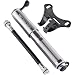 Pro Bike Tool Mini Bike Pump with Gauge, Presta and Schrader Valve Compatible Bicycle Tire Pump for Road, Mountain and BMX Bikes, High Pressure 120 Psi, Mount