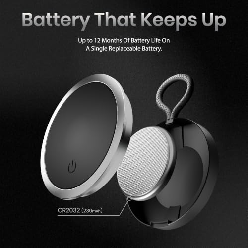 Image of CASEGEAR Atlas Smart Tag (Pack of 4) | Compatible with Apple Find My & Google Find Hub Bluetooth Tracker | Suitable for Keys, Wallet, Luggage, Bags & Pets | Left Behind Alert | Item Finder | Black