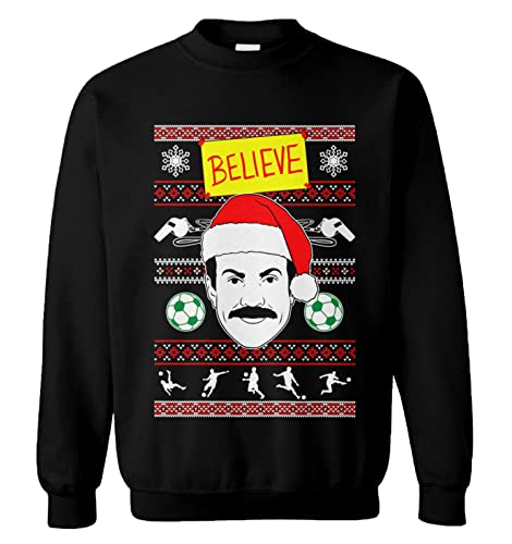 Believe Ugly Christmas Sweater - Soccer Coach Unisex Crewneck Sweatshirt