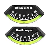 HuanRanYo 2PCS RV Bubble Level, RV Level Gauge, High Visibility Brass Inclinometer, Camper Level Gauge, Graduated Scale Stick On Leveling System, Car Inclinometer Gauge for Truck, RV, Camper, Trailer