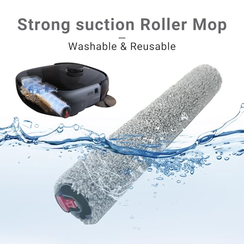 Image of Replacement Parts Kit Compatible With Eufy Omni E25 / E28, Vacuum Cleaner Accessories Includes:2 Mop Roller Brush,1 Set Main Brush,6-Side Brush,4-Filter,6-Disposal Dust Bags