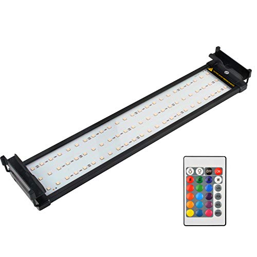 NICREW Aquarium LED Light, Dimmable RGB Fish Tank Light with Remote for Freshwater, 20 to 27-Inch, 1 NICREW Aquarium LED Light, Dimmable RGB Fish Tank Light with Remote for Freshwater, 20 to 27-Inch, 1