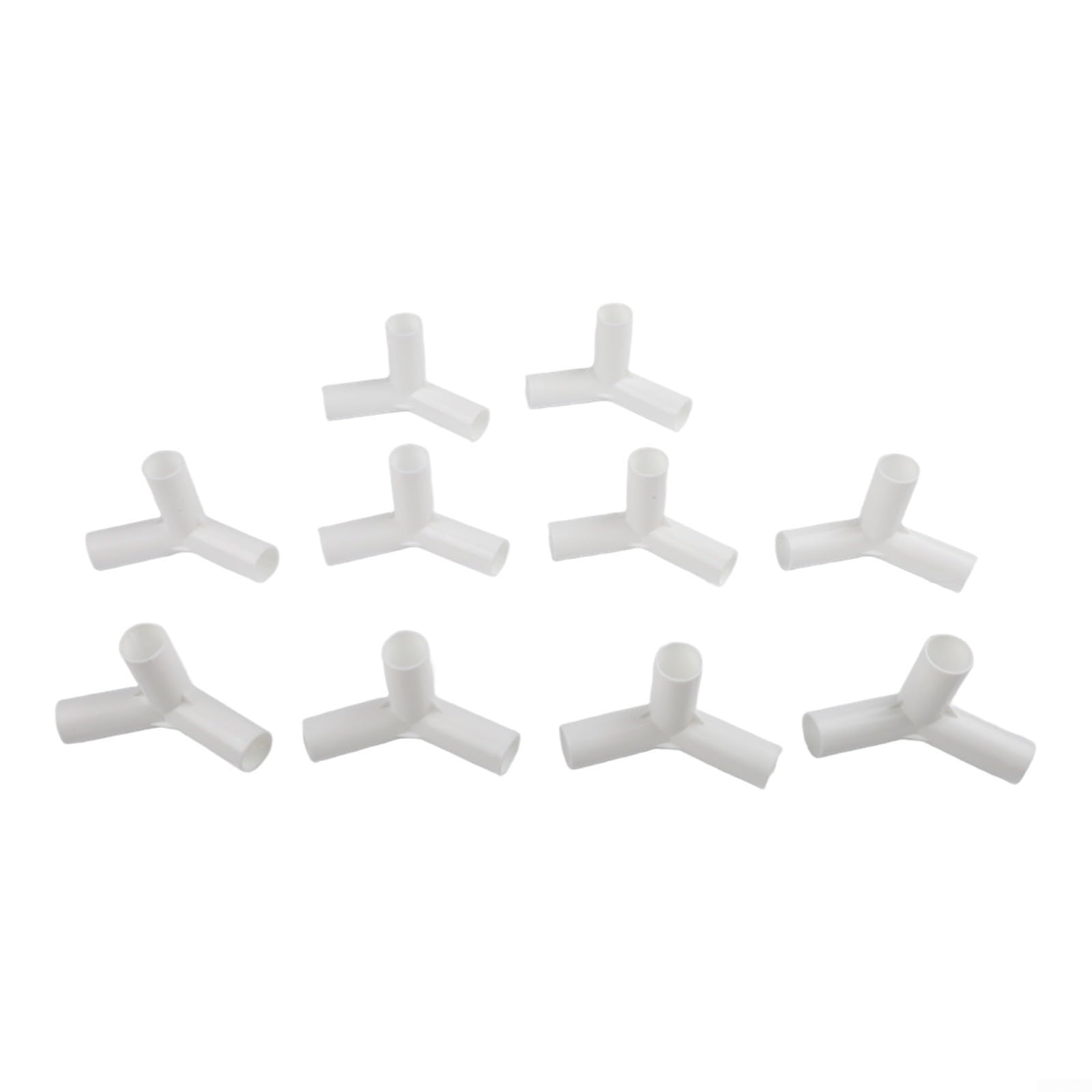 10pcs Tent Pole Connector Tees with 16mm Internal Diameter for Connecting Two Poles End to End in Camping Gear Canopy Systems and Storage Solutions (135 degrees tee)