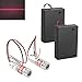 WayinTop 2 Stücke Linienlaser 650nm Fokussierbare Lasermodul Strichlaser Fokus Einstellbar Laser Level Rot 3-5V mit Kunststoff Linsen + 2 Stücke AA Batteriehalter