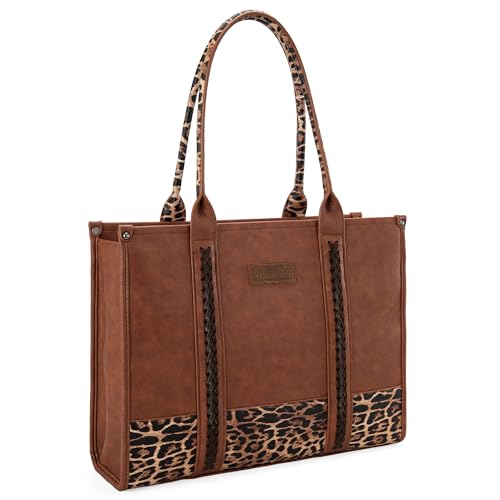 Image of Montana West x Wrangler Tote Bag for Women Western Cow Print Purse Designer Top Handle Handbags
