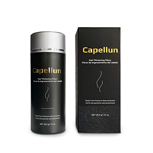 Capellun Hair Building Fibers For Balding and Thinning Hair 1.01oz (Medium Brown)