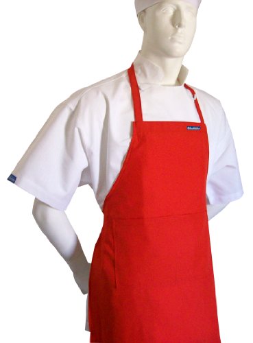 CHEFSKIN Adult Apron Tomato Red Ultra Light Weight