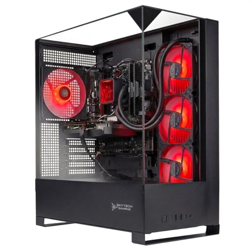 Image of Skytech Gaming Shadow 5 Gaming PC, AMD Ryzen 5 9600X 3.9GHz, NVIDIA RTX 5060, 1TB NVMe SSD, 16GB DDR5 RAM 6000, 750W Gold PSU, WI-FI 5, Windows 11, Desktop