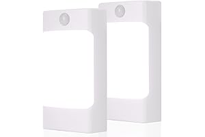 2-Pack 4-in-1 Motion Sensor LED Night Light 5000K