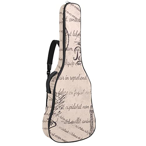 Housse imperméable pour guitare acoustique avec double bandoulière et poche Motif fleurs arc-en-ciel, Multicolore 04, 42… - Les Beatles, Paul McCartney, John Lennon, RIngo Starr, George Harrison Housse imperméable pour guitare acoustique avec double bandoulière et poche Motif fleurs arc-en-ciel, Multicolore 04, 42…