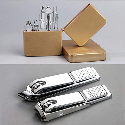 Agal Nagelknipser Nagelknipser Set, Pediküre Kit Maniküre-Set 7tlg professionelle Männer Grooming Kit Edelstahl tragbare… – Bild 7