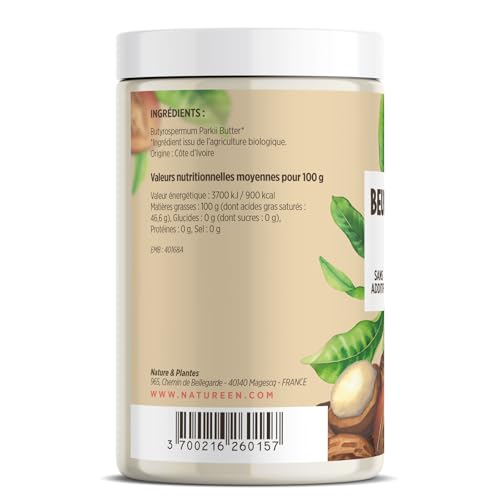 Bio-Sheabutter AB 800 g – Lebensmittelqualität – 100% pflanzlich – ohne Zusatzstoffe – Haar – Körper – Gesicht – rein – vegan