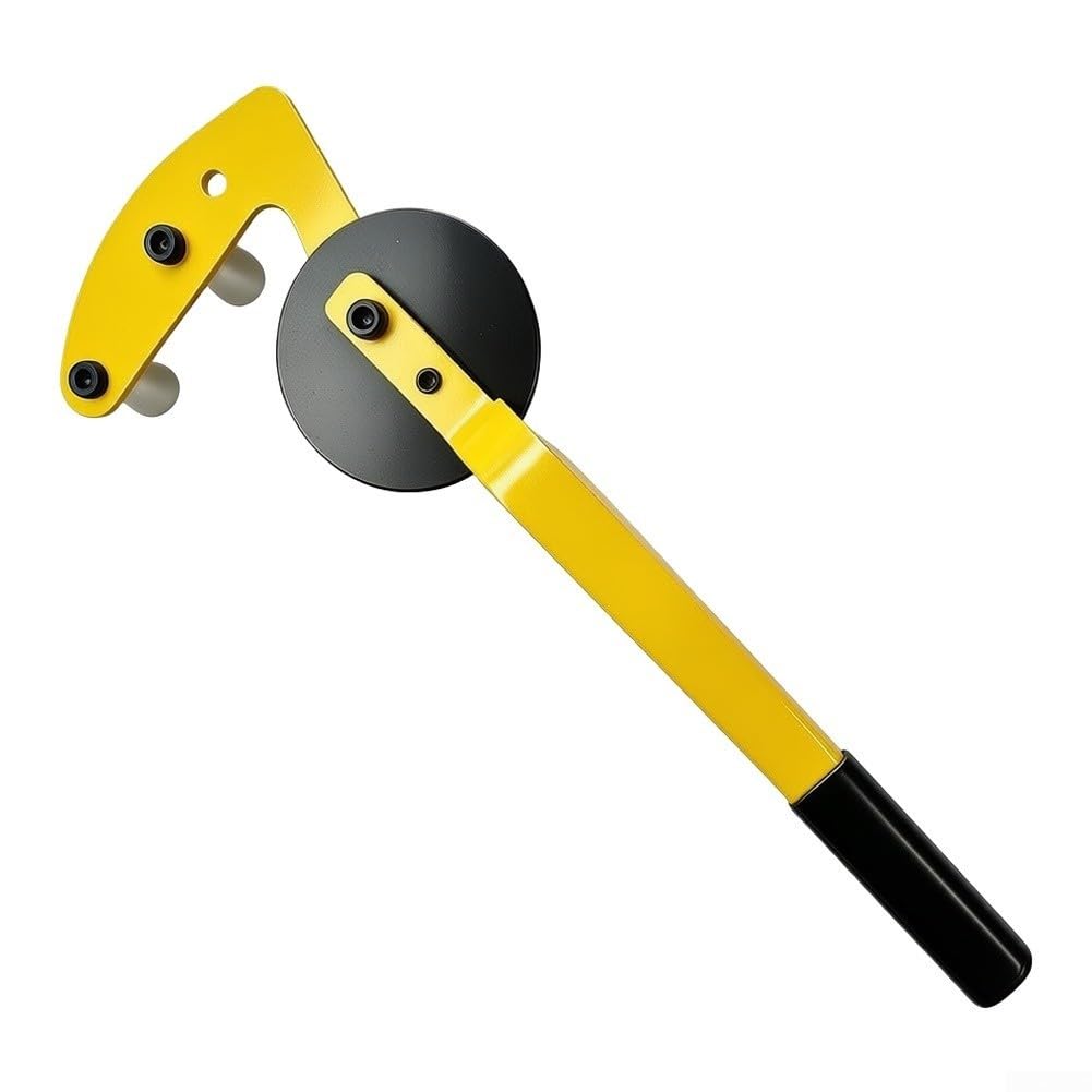 Outil de Redressage de Terrasse : Correcteur de Voilage pour Lames Composites - Métal pour robuste 32cm Jaune Installation pour facile