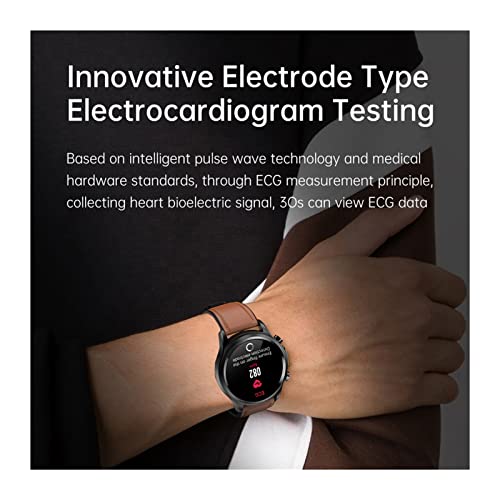 BEYSG Multifunctionele heren IP68 waterdichte sport smartwatch muziek controle timer informatie weer push smartwatch 2023 (kleur: rood 1, maat: A) - Afbeelding 6