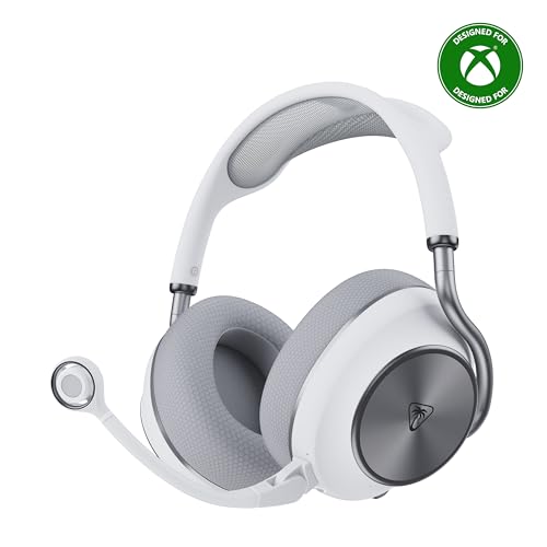 Image of Turtle Beach Stealth Pro II Premium Wireless Gaming Headset for Xbox Series X|S, PS5, PS4, PC - Hi-Res Audio, Dolby Atmos, Active Noise Cancellation, Simultaneous Bluetooth, 24-bit Audio - White
