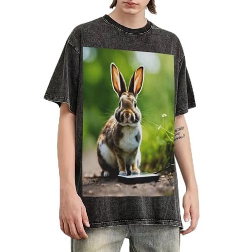 T-shirt homme oversize lapin pour un look décontracté et urbain