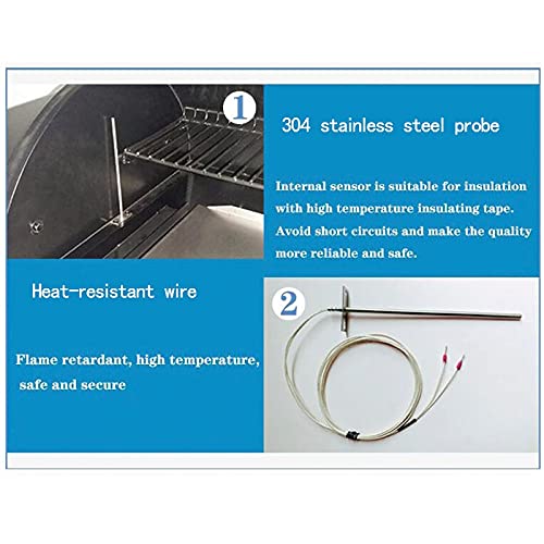 bbq temperature probe temperature sensor probe meat temperature probe pellet grill probe bbq accessories 304 stainless steel