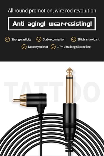 Cordon de connexion RCA tatouage pour machine à angle droit - 3