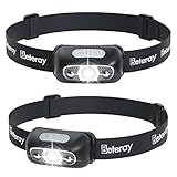 Rechargeable Headlamp for Adults with 300 Lumens USB Head Lamp with Lightweight Design(0.08 LB), IPX