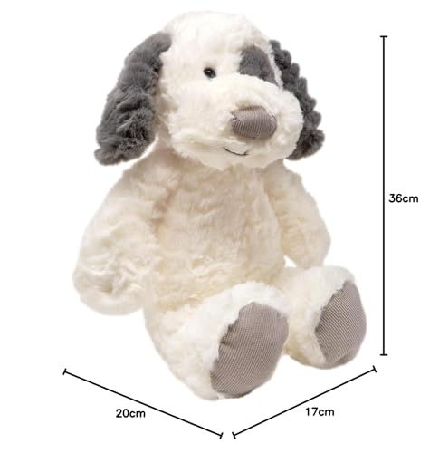 Mollis Kuscheltier - Kuschelhund - 36 cm - Plüschtier-Hund - Kinder-Kuscheltier - weiches Stofftier für Kinder und Babys