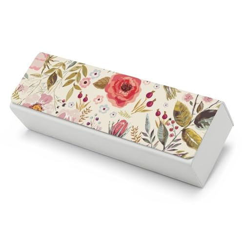 Étui à lunettes de soleil fleurs coquelicots protection voyage