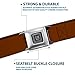 Buckle-Down GM Seatbelt Belt - Brown Webbing