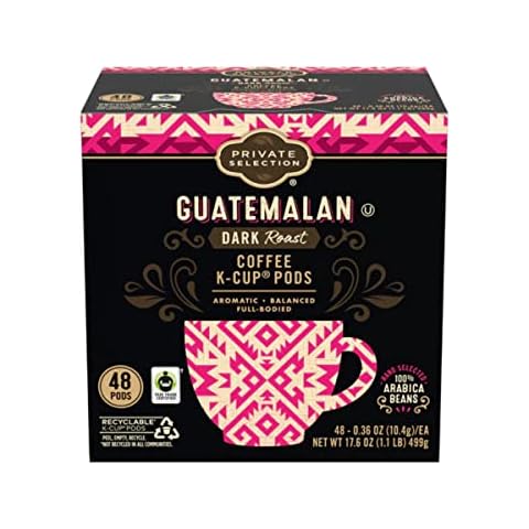 Private Selection Guatemalan Dark Roast Coffee K-Cup Pods | 17.6 oz (48 count of .36oz Pods)| Pack of 1 Cover