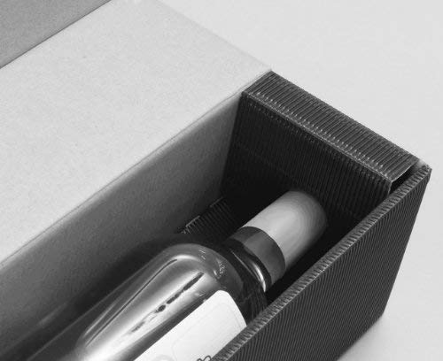 10 Stück Weinkarton, Weinverpackung, Flaschenkarton - Fineline blau für eine Flasche Wein/Sekt