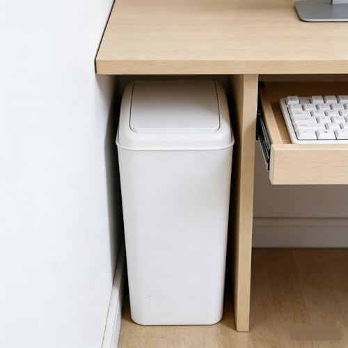 3 Packs Envase de Basura con Tapa Abatible 4.5 gal Blanco miniatura 5