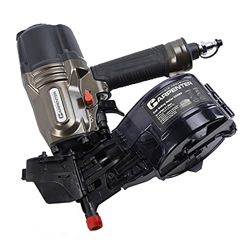 Carpenter Air Tools Ccn65 15 Degree 1-1/2″ To 2-1/2″ Pneumatic Coil Siding Nailer With Tool-Less Depth Adjustment, Drives Wire And Plastic Collated Nails. #TOP4