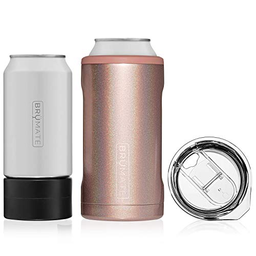 BrüMate HOPSULATOR TRíO 3-in-1 Stainless Steel Insulated Can Cooler, Works With 12 Oz
