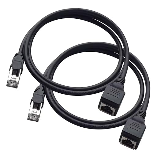 Cable Extensor Ethernet Cat6 RJ45 1m Pack 2 miniatura 2