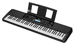 Yamaha PSR-EW320 76 Touch Sensitive Key Portable Keyboard for Beginners with Music Rest, Power Adapter