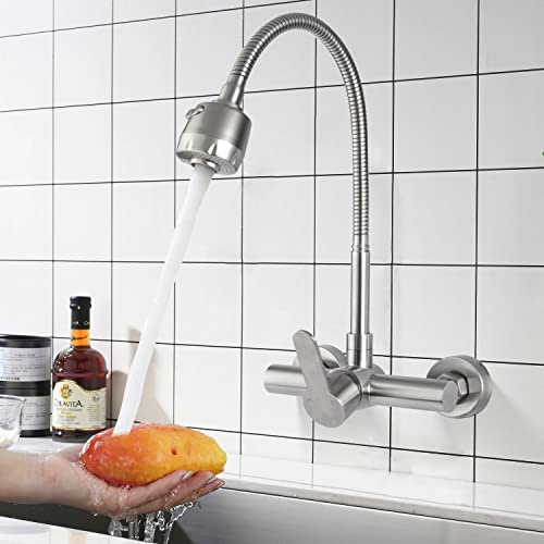 Spültischarmatur Einhand Wandmontage Auslauf Drehbar Spültischarmatur Einhand Wandmontage Auslauf Drehbar