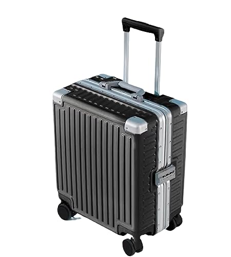 Suitcase Suitcases with Wheels Large Capacity Carry On Luggage Detachable Partition Luggage Luggage(Black)
