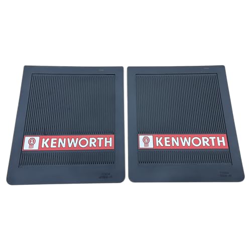 Kenworth Trucks 16 x 14 OEM Ribbed Front Fender 1/4 Thick Black Mud Flaps-Pair