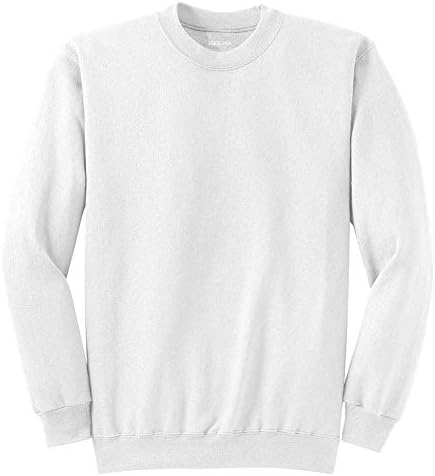 Joe's USA Adult Classic Crewneck Sweatshirt-M-White