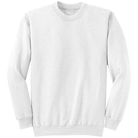 Joe's USA Adult Classic Crewneck Sweatshirt-M-White Cover