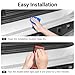 BILOPER Door Sill Guards Compatible with Ford Ranger 2024-2025 2026 Accessories ABS Material Door Sill Protector Plate Decoration Front and Rear Door Pedal Kick Protection