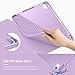 VIKESI Case for iPad Air 11-inch with M4 / M3 / M2 Chip 2026/2025/2024 and for iPad Air 5th/4th Gen 10.9 Inch 2022/2020,Multiple Angles Stand Cover,Soft Back,Pencil Holder,and Auto Sleep/Wake,Lilac