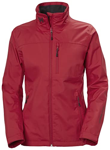 Helly Hansen 30297 162-Xs Crew Chaqueta De Vela Impermeable A Prueba De Viento Transpirable, Rojo, Xs Para Mujer